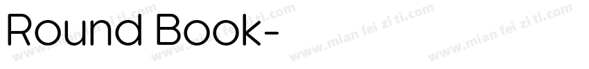Round Book字体转换